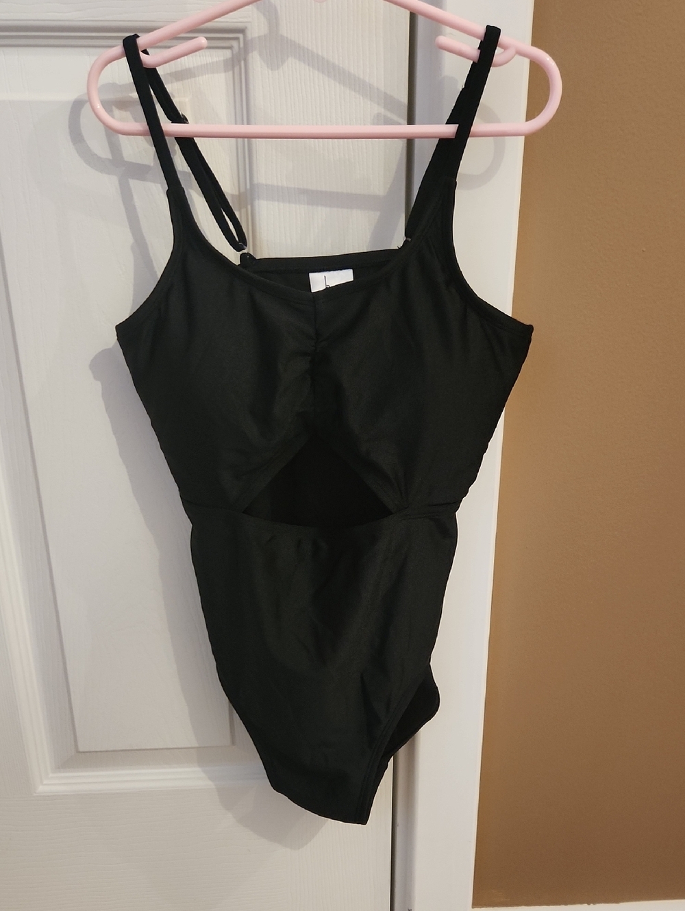 Art Class Kids Black Cutout One-Piece Swimsuit